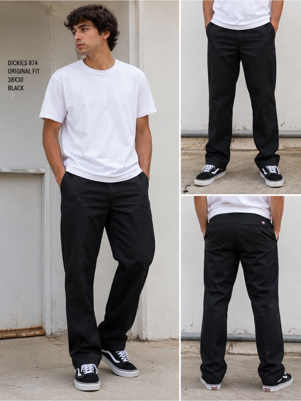 Dickies Black Men's Chino Pants - Original Fit